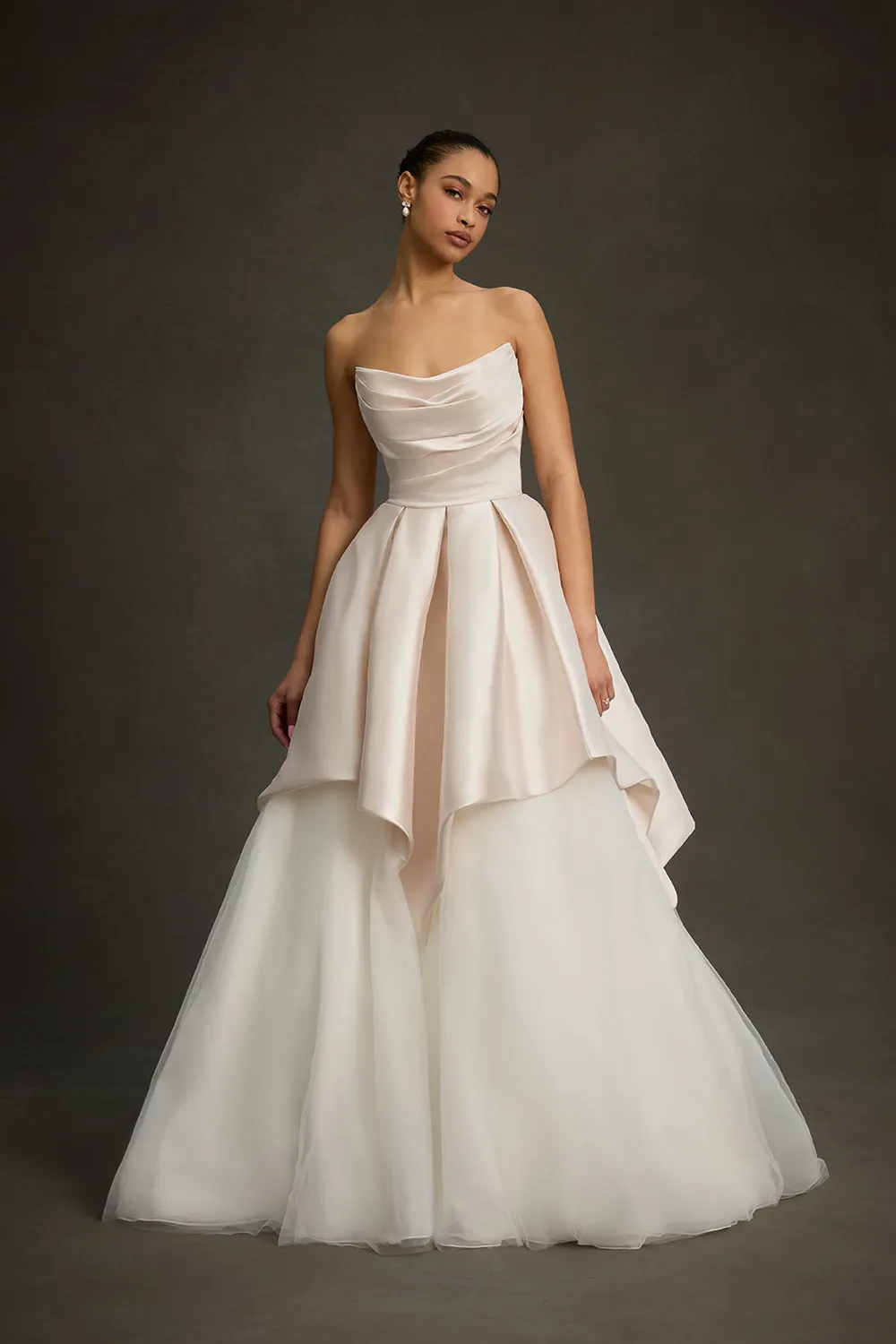 Allure Bridal Madison James MJ1277 - Charlotte todelt brudekjole Ivory Mikado