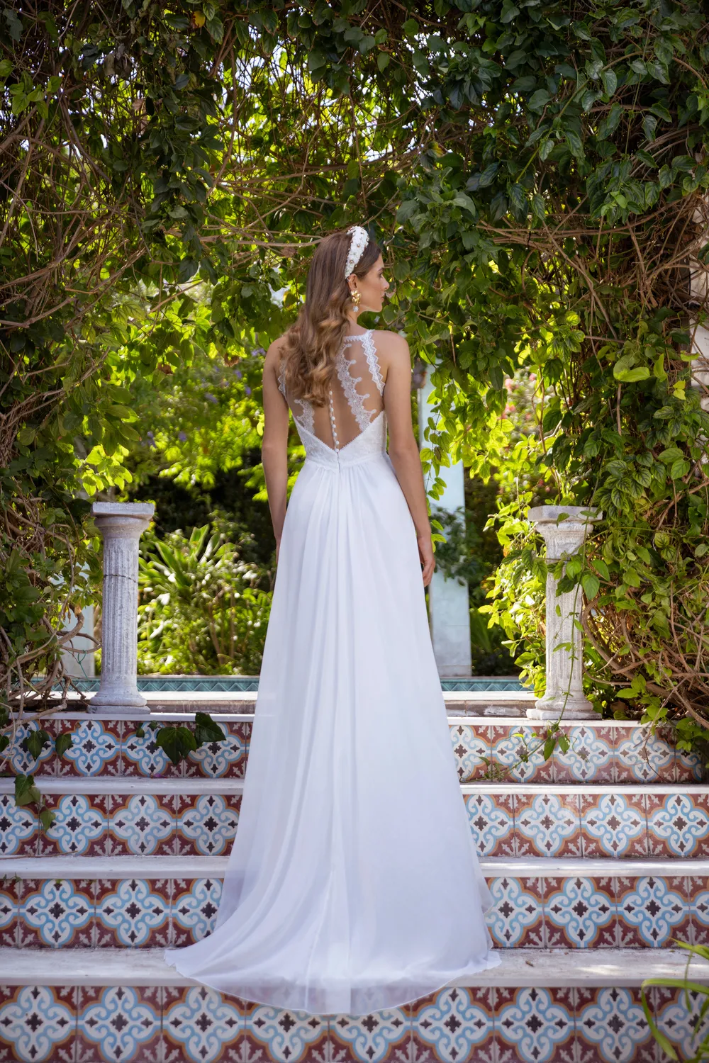 Princesa La Princessa Una (50606) brudekjole ivory halterneck chiffon
