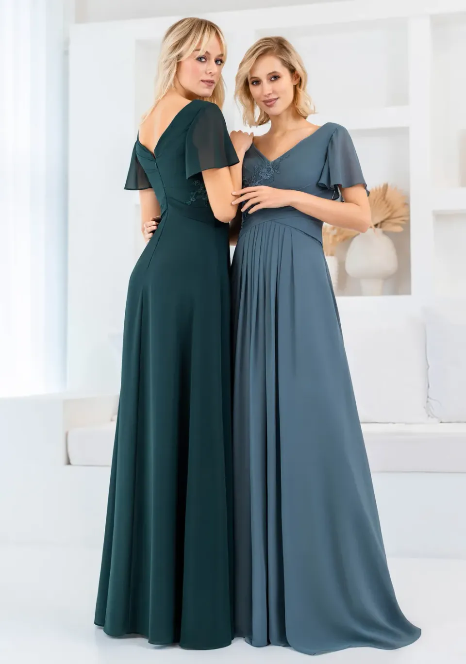 Princesa La Princessa CK5013 selskabskjole med korte ærmer