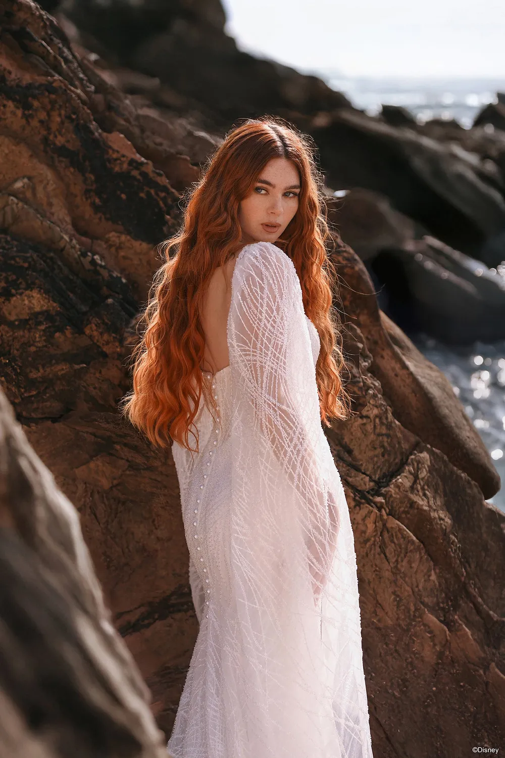 Allure Bridal D460SL - Ariel Sleeves brudeærmer Ivory aftagelige lange ærmer