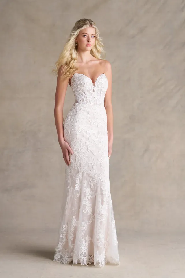 Allure Romance R3971 brudekjole Ivory Nude sheath