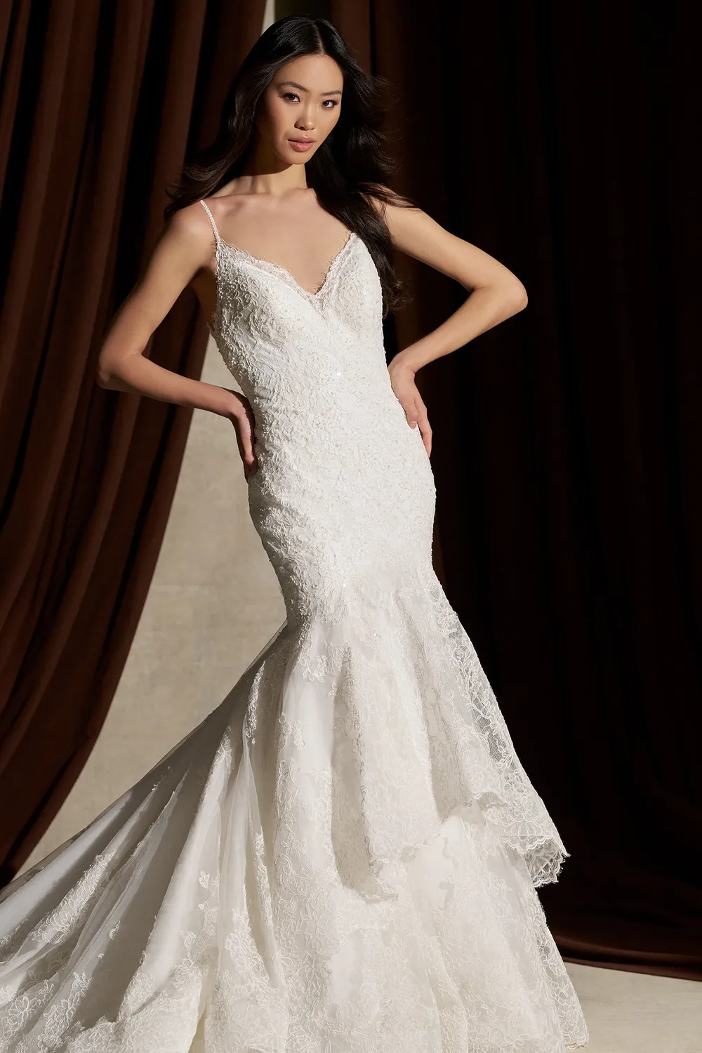 Allure Couture C825 brudekjole Ivory havfrue blonde