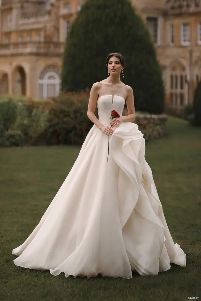 Allure Bridal DP452 Belle brudekjole Light Gold/Ivory/Nude organza