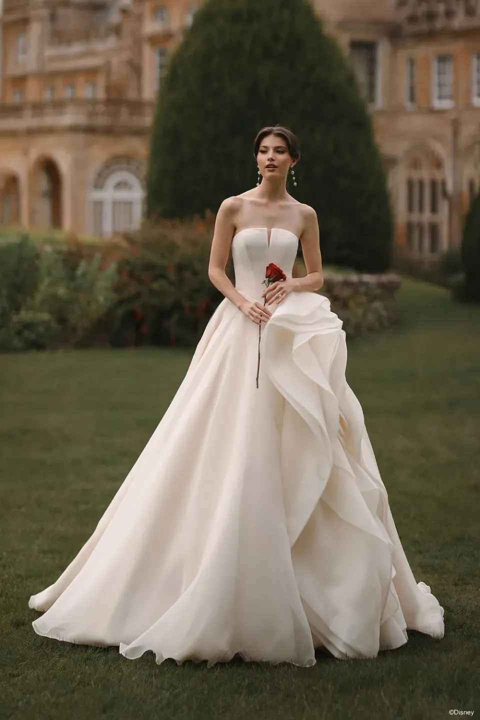 Allure Bridal DP452 Belle brudekjole Light Gold/Ivory/Nude organza