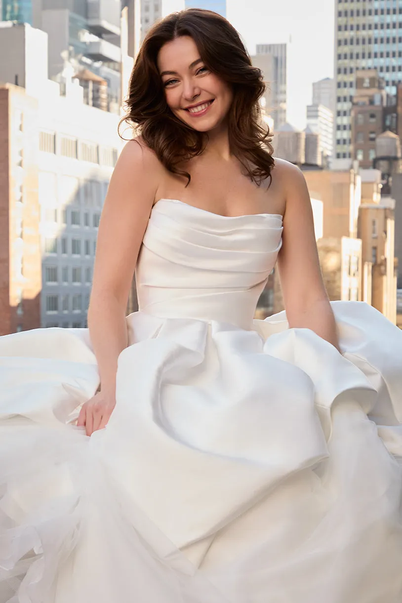 Allure Bridal Madison James MJ1277 - Charlotte todelt brudekjole Ivory Mikado