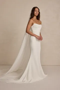 Made With Love Bridal Maxie Veil brudeslør ivory chiffon 1 stk.
