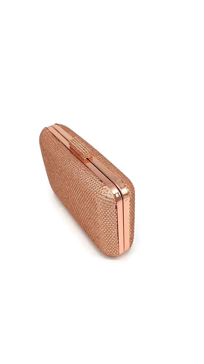 Princesa EVB20102-rosegold clutch roséguld med kæde