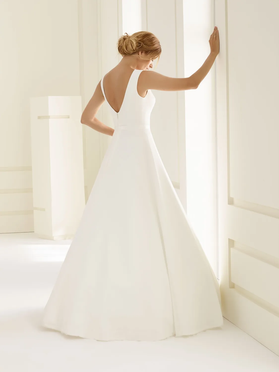 Princesa La Princessa Imperia brudekjole ivory chiffon A-line