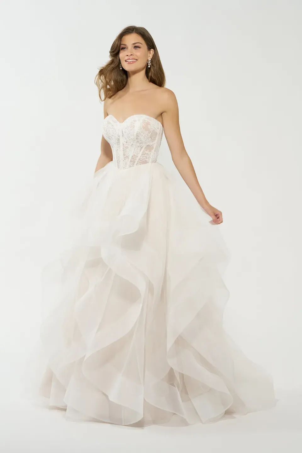Allure Madison James MJ1214 Demi brudekjole tyl ballgown