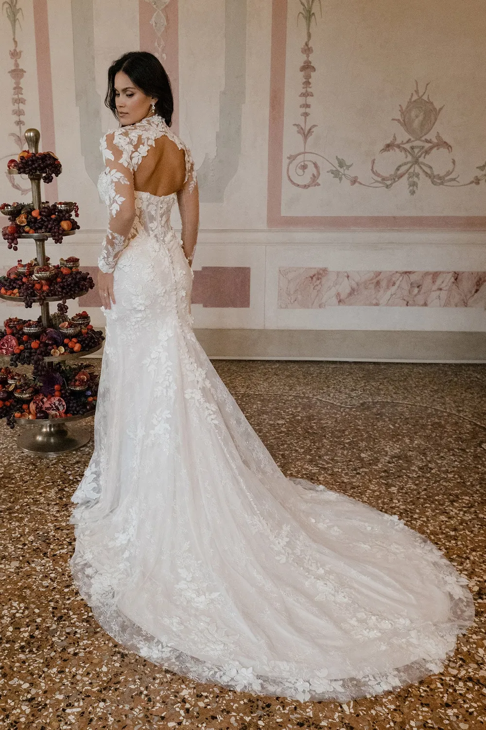Allure Bridal Abella E609J Violette blondejakke nude
