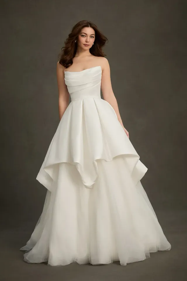 Allure Bridal Madison James MJ1277 - Charlotte todelt brudekjole Ivory Mikado