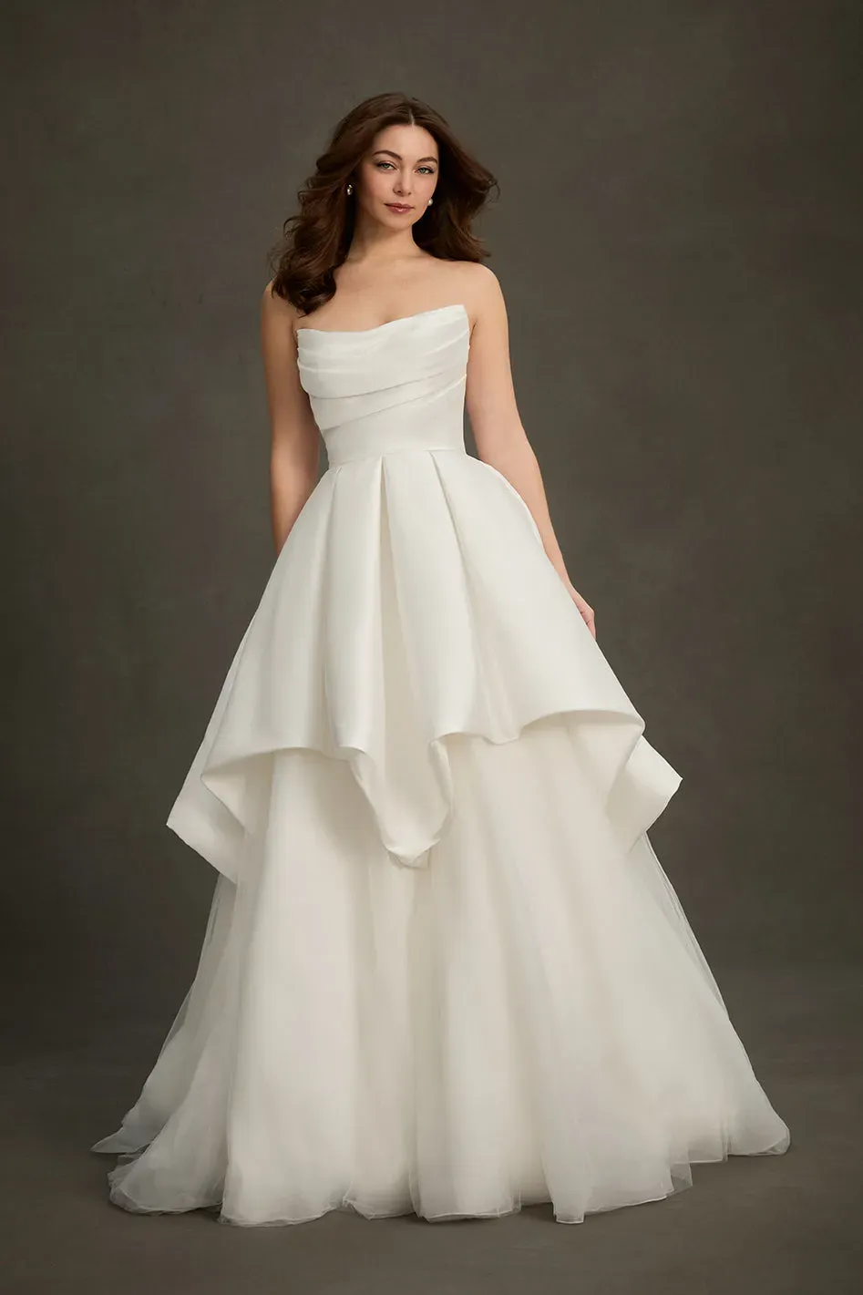 Allure Bridal Madison James MJ1277 - Charlotte todelt brudekjole Ivory Mikado