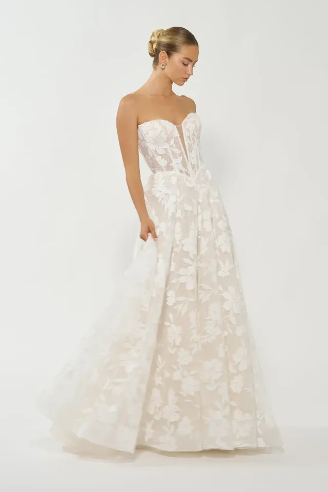 Allure Bridal Madison James MJ1207 Devin brudekjole Ivory/Nude blondetyl