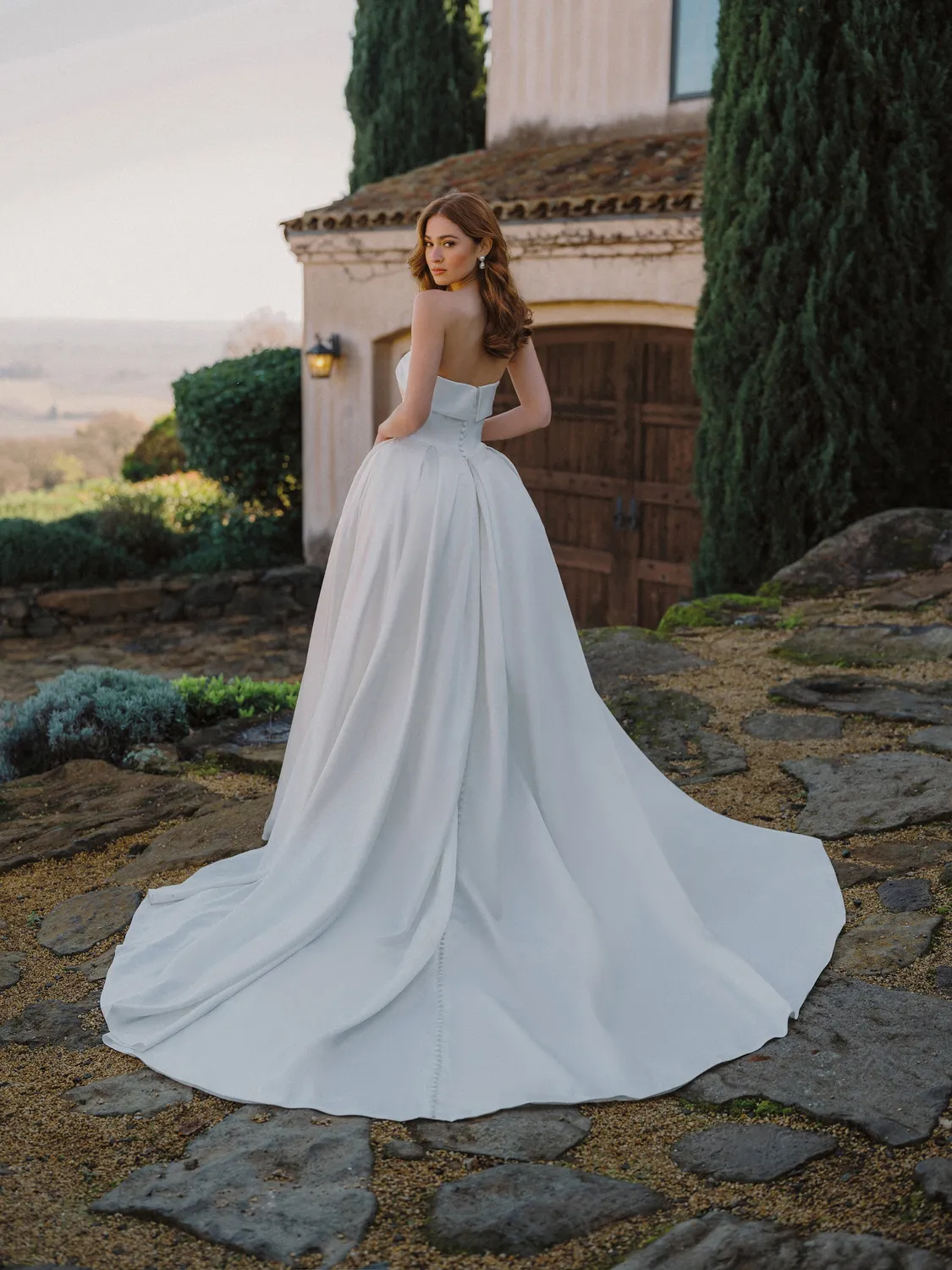 Allure Bridal A1476 brudekjole rose satin