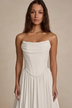 Made With Love Bridal Tate brudetop satin cowl