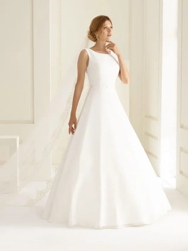 Princesa La Princessa Imperia brudekjole ivory chiffon A-line