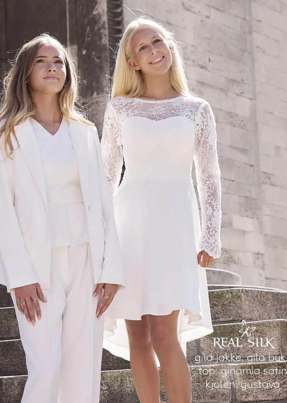 Lykkes Brudekjoler Real Silk Gila brudekjole silke blød