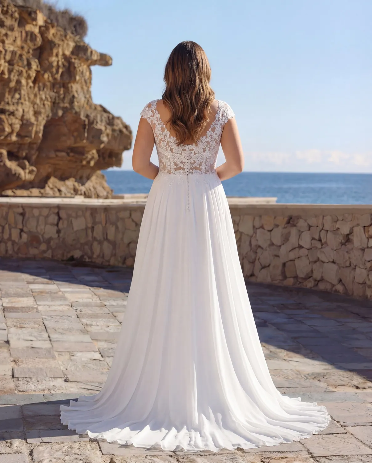Lykkes Azure Hendrix A-line brudekjole
