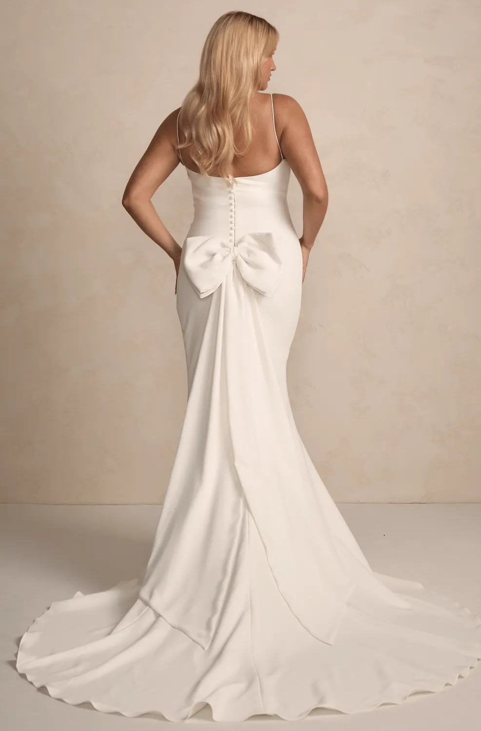 Made With Love Bridal Detachable Crepe Bow sløjfe Reina