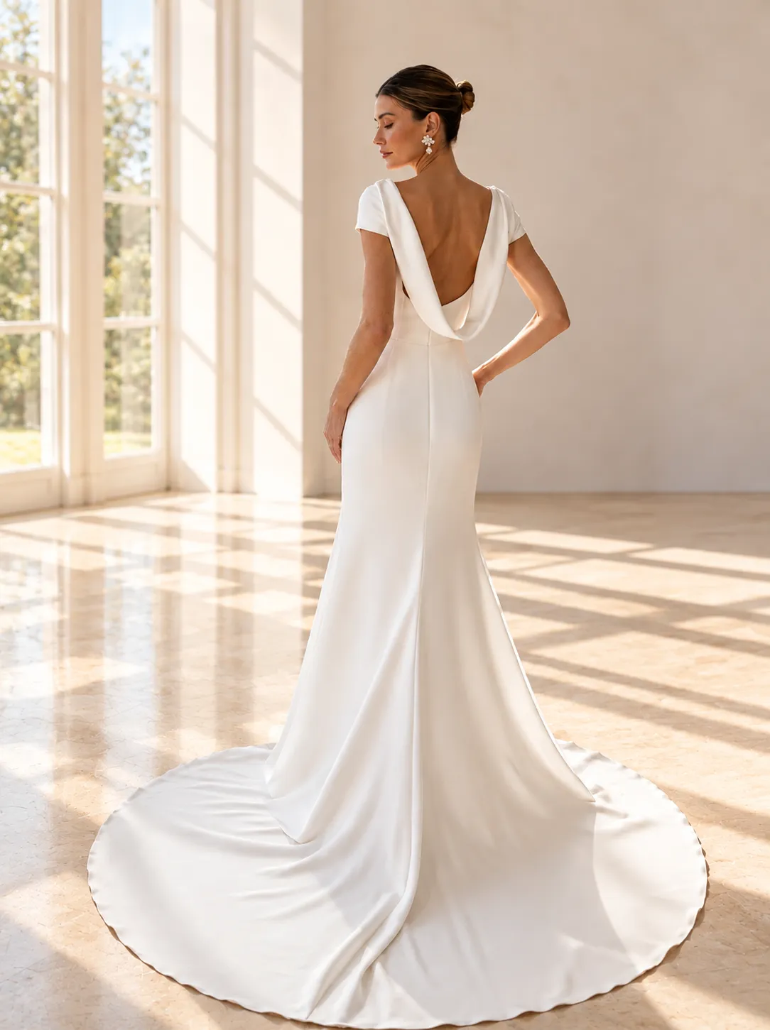 Panayotis Aya 2027 brudekjole ivory crepe
