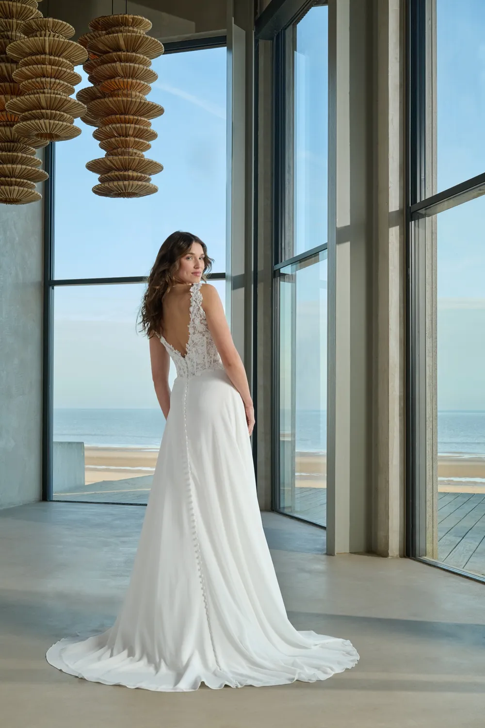 Lykkes Azure Fabi brudekjole ball gown