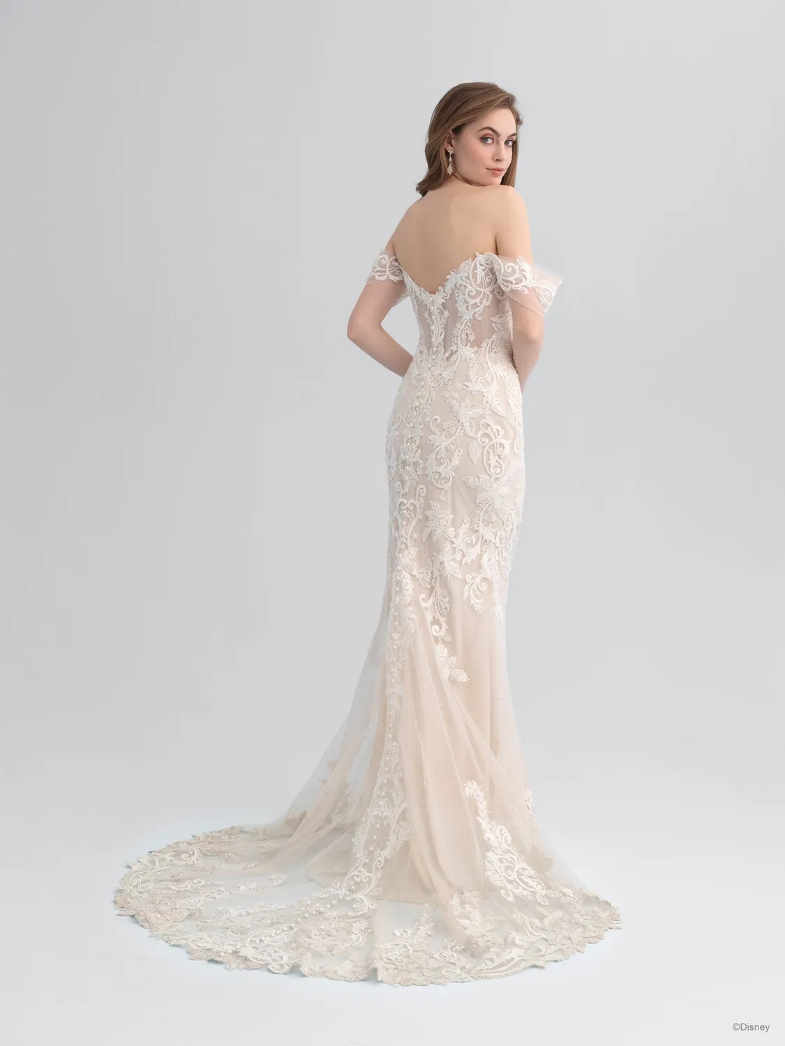 Allure Bridal DP353 Cinderella brudekjole almond/champagne/ivory blonde