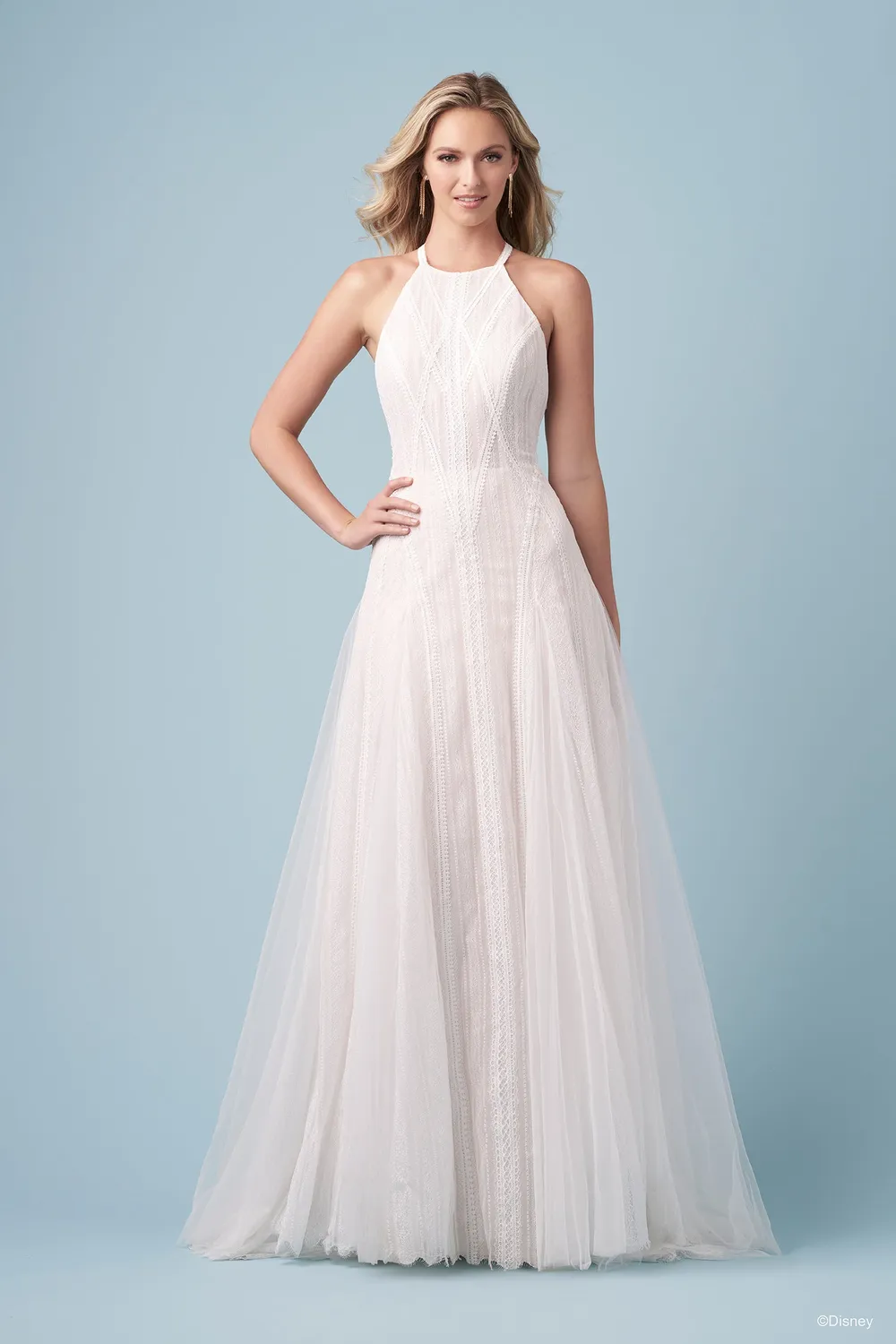 Disney D465 Pocahontas brudekjole blonde ivory