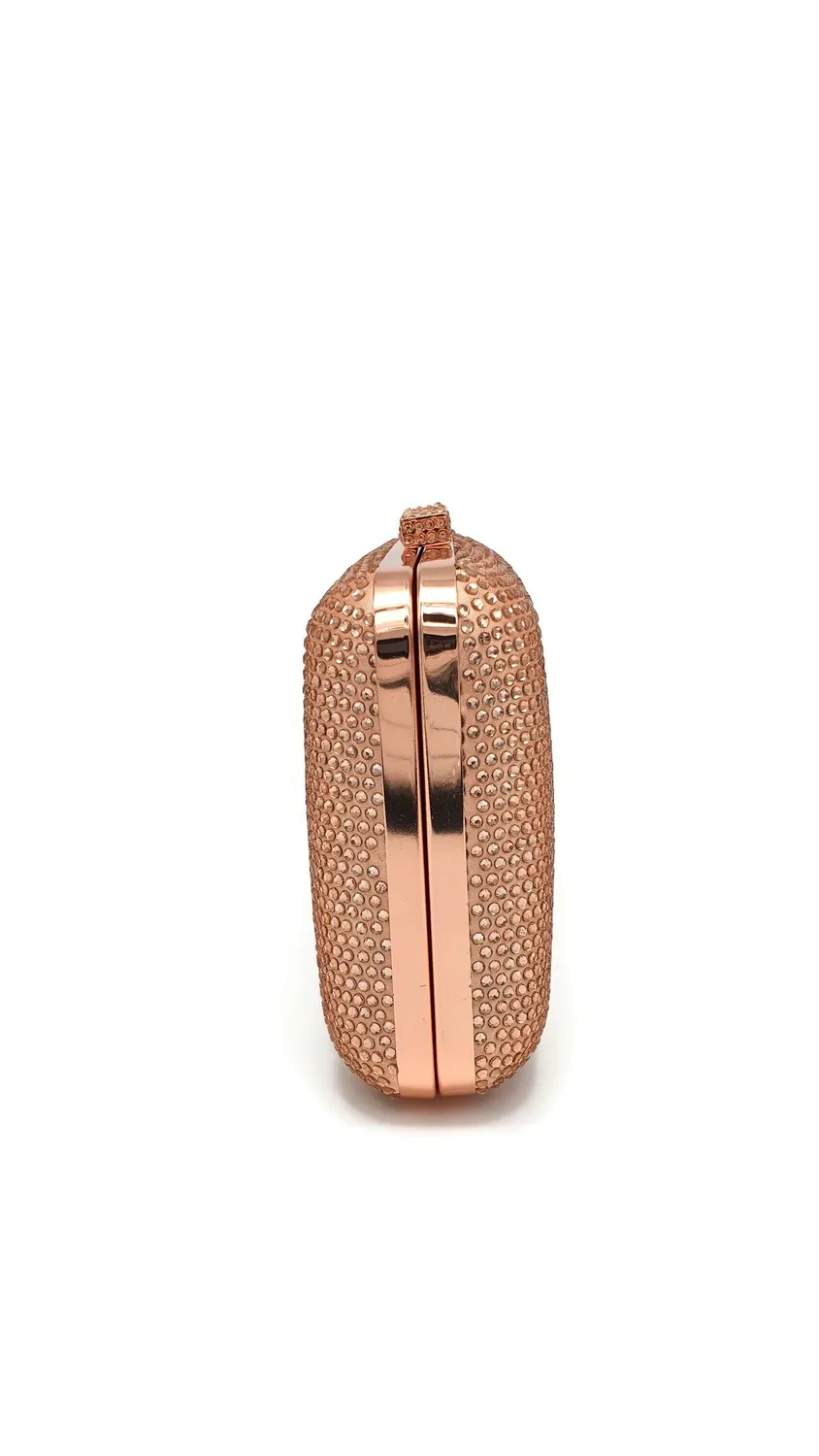 Princesa EVB20102-rosegold clutch roséguld med kæde