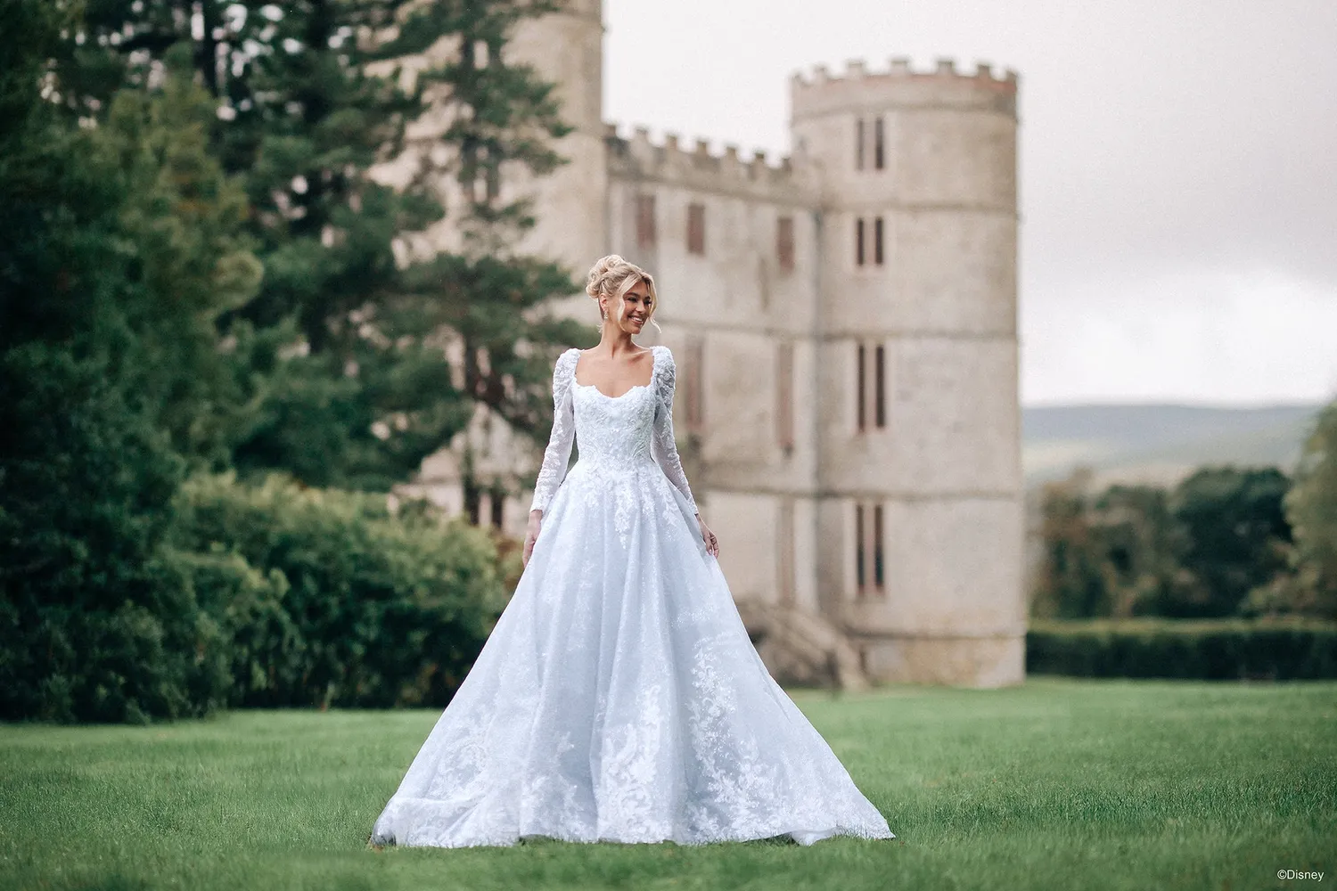Allure Bridal DP453 Cinderella brudekjole tyl platinum
