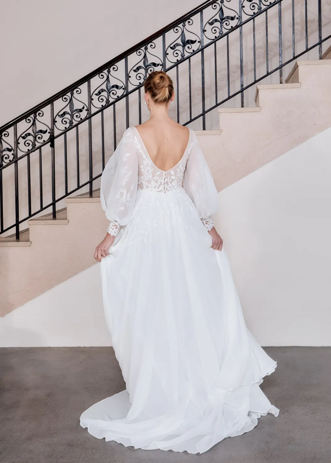 Princesa Hunter 50716A brudekjole chiffon ivory
