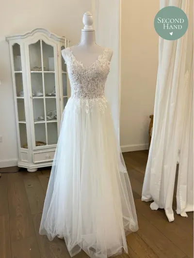 Sanna Lindström Second Hand Brautkleid Mia brudekjole str. 44