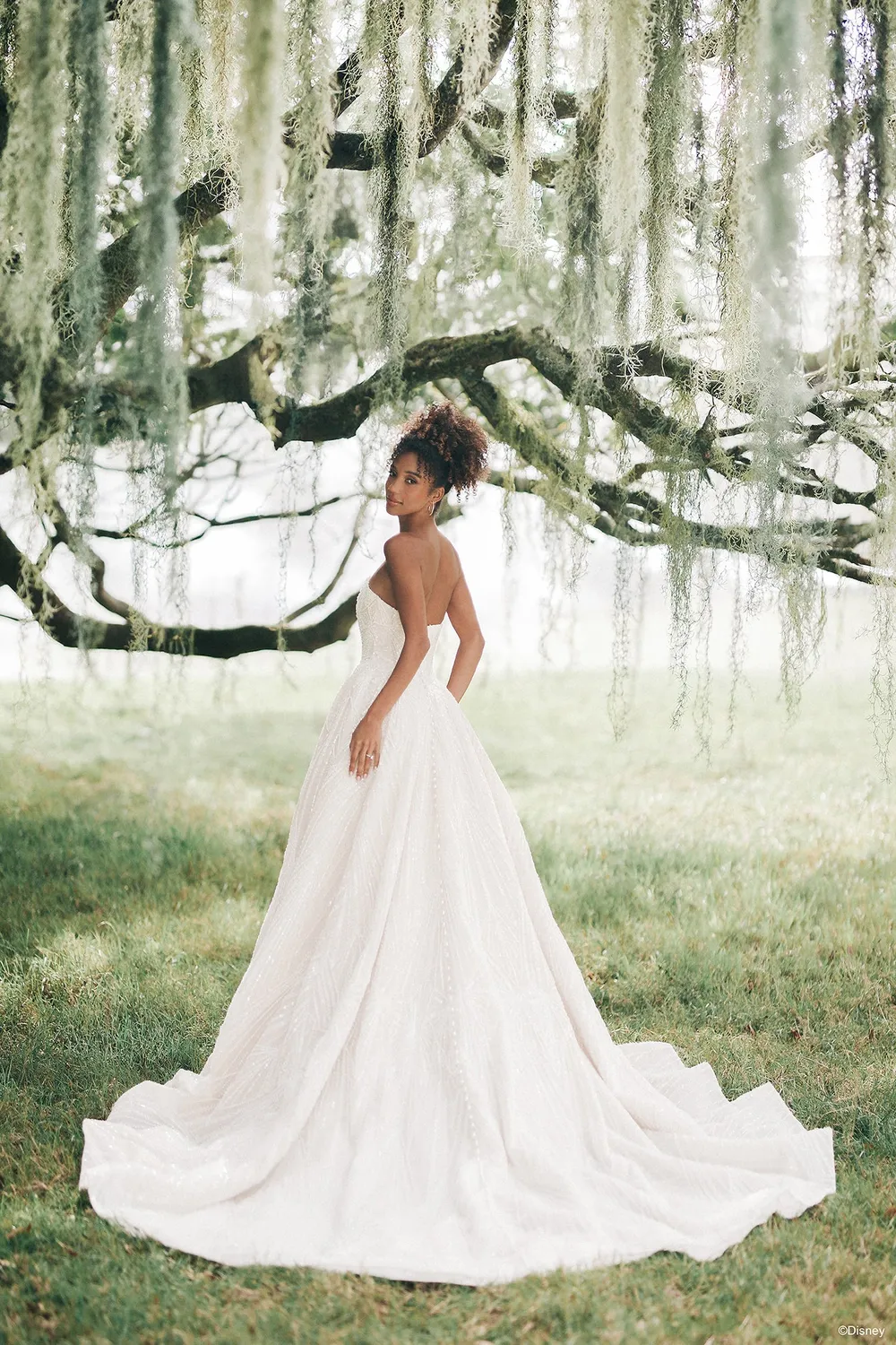 Allure Bridal Disney Fairy Tale Weddings D478 Tiana brudekjole light gold