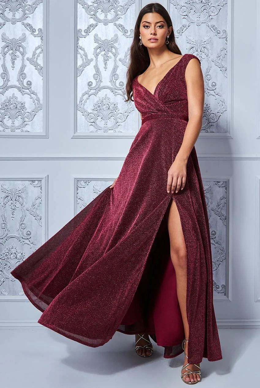 Princesa La Princessa CG1886 glitter festkjole slids