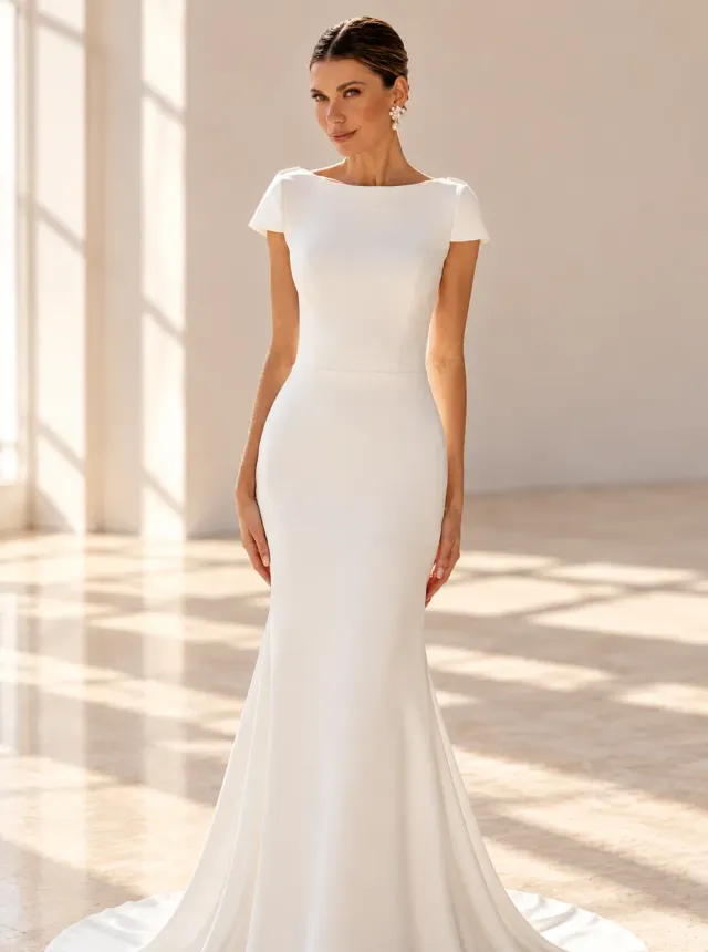 Panayotis Aya 2027 brudekjole ivory crepe