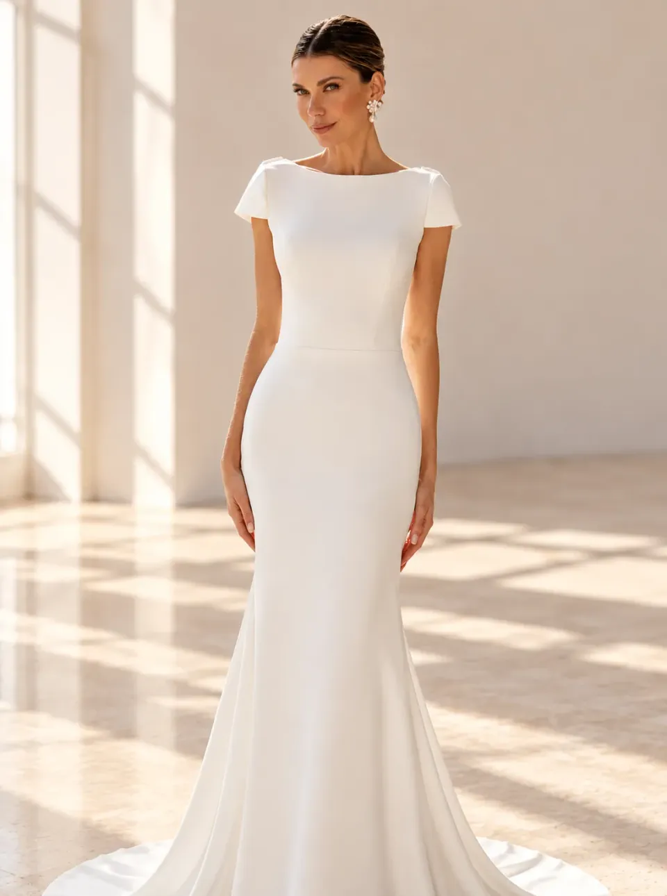 Panayotis Aya 2027 brudekjole ivory crepe