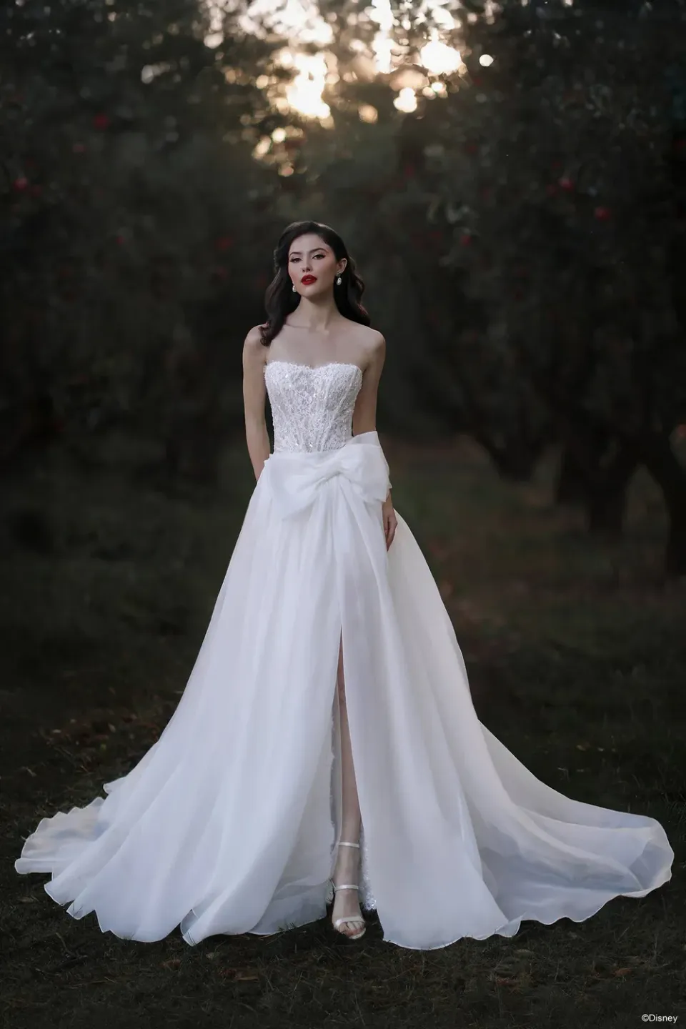 Allure Bridal Disney D477T Snow White brudekjole ivory overskirt