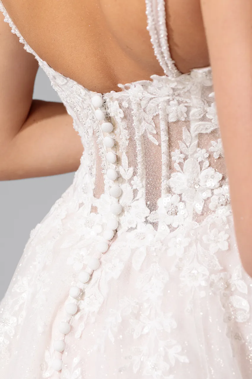 Bella by Eglantine Robe de mariée BEL22716 brudekjole med prinsessesnit