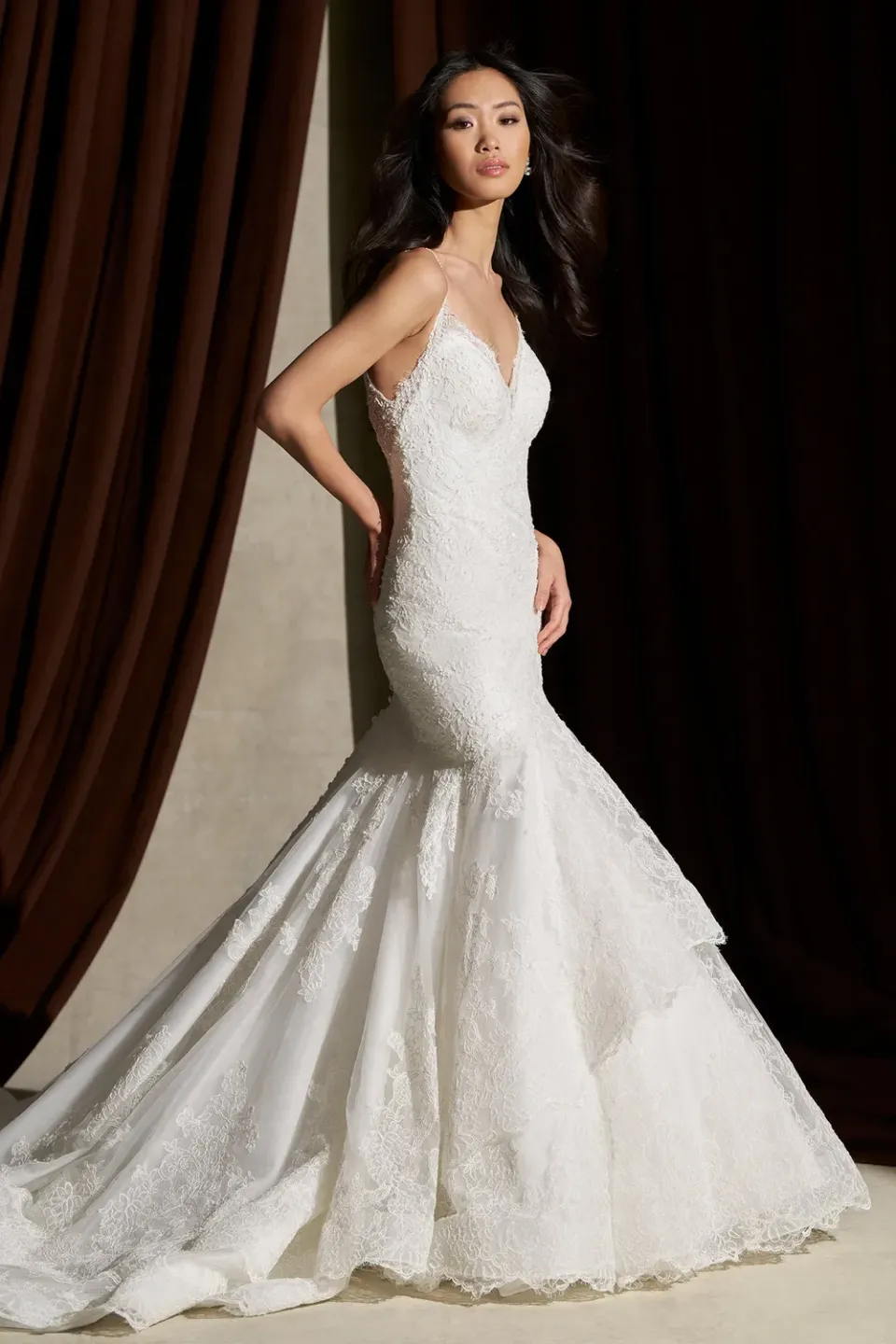 Allure Couture C825 brudekjole Ivory havfrue blonde
