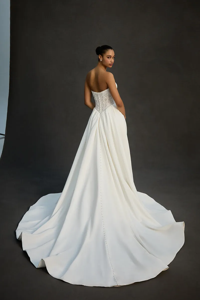 Allure Bridal Madison James MJ1284 Corinne brudekjole Ivory satin