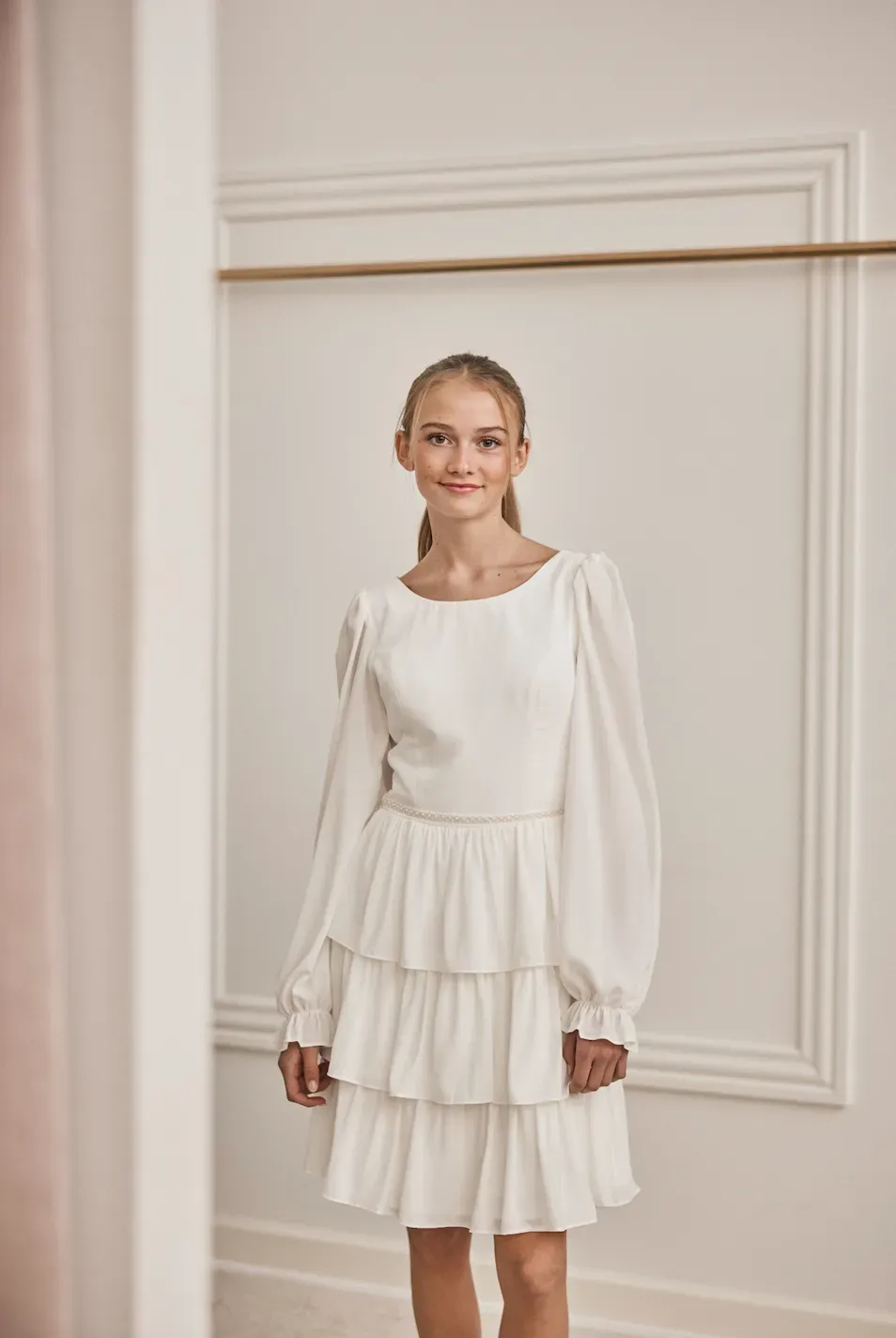 Panayotis x Naja Münster Phine konfirmationskjole blonde-ryg