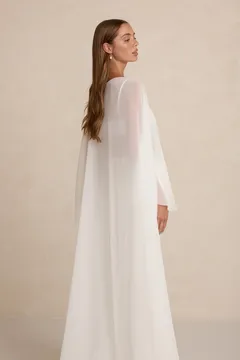 Made With Love Chiffon Cape brudecape i chiffon