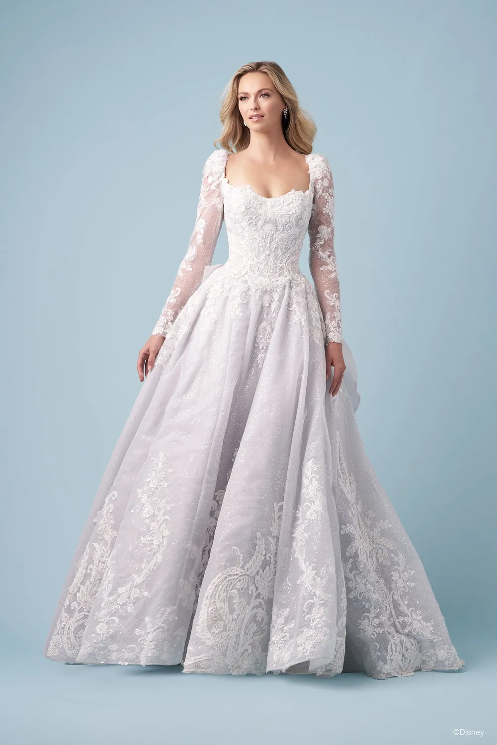Allure Bridal DP453 Cinderella brudekjole tyl platinum