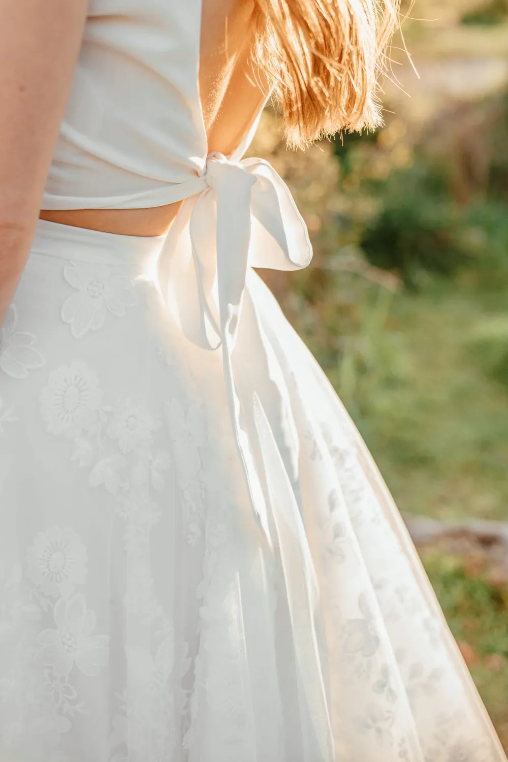 Sanna Lindström Fjäril langt tylskørt ivory str. 32-54