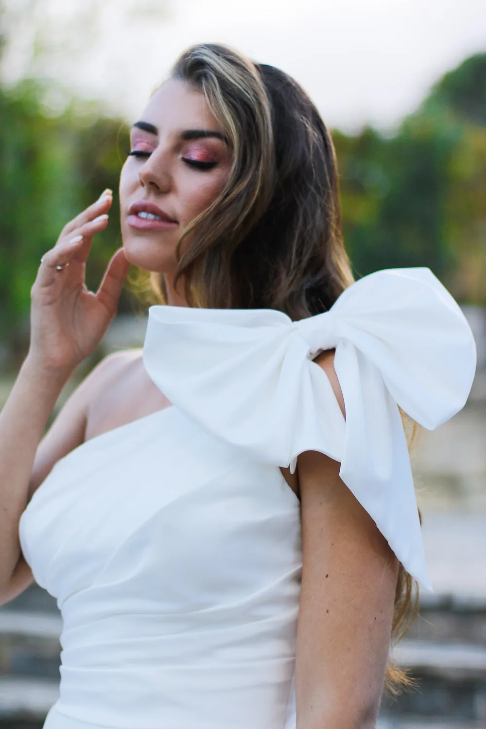 Princesa La Princessa MTLAA26603 satin brudekjole ivory