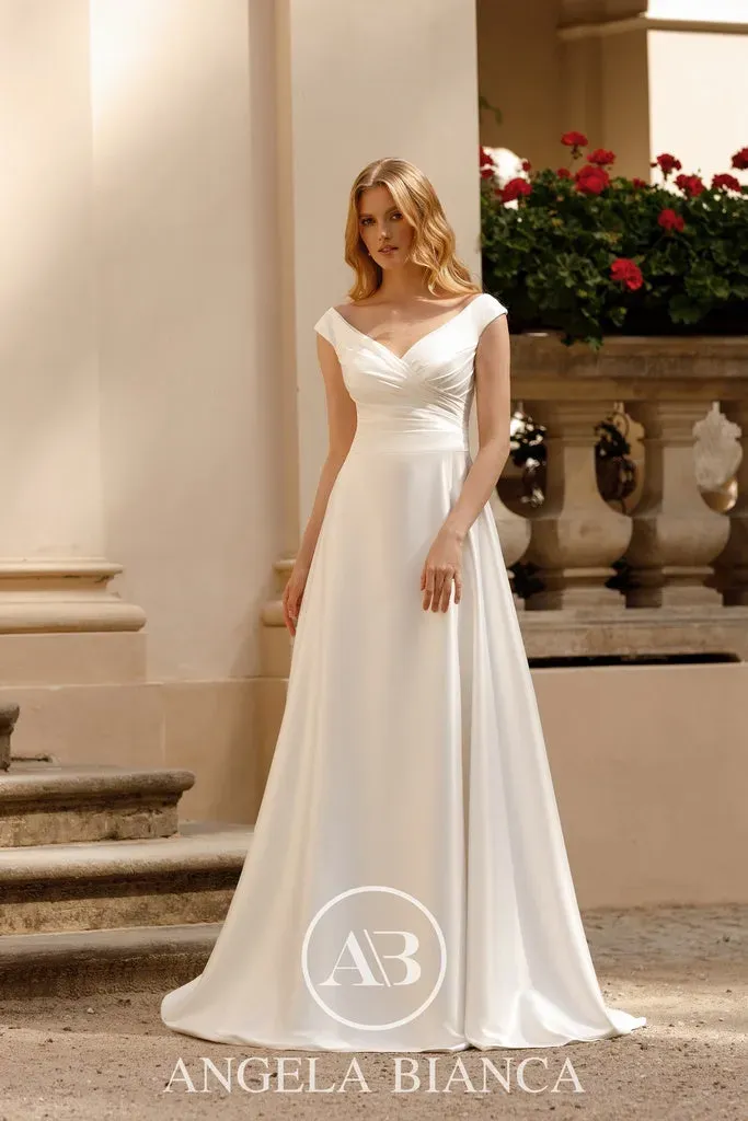 Princesa La Princessa ML1098 brudekjole ivory satin A-linje