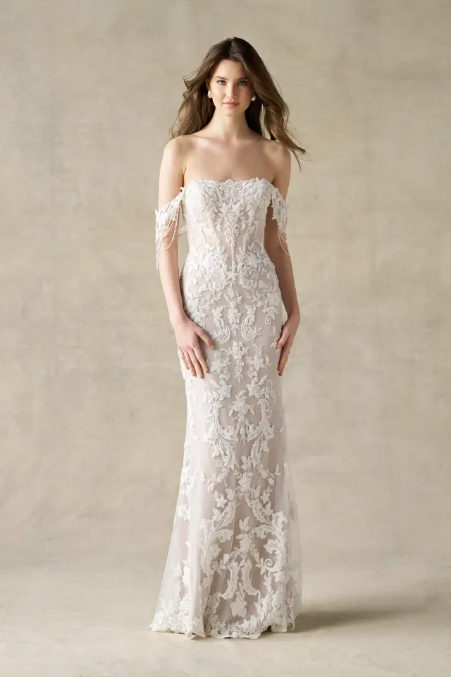 Allure Bridals A1478 brudekjole Nude Ivory blonde