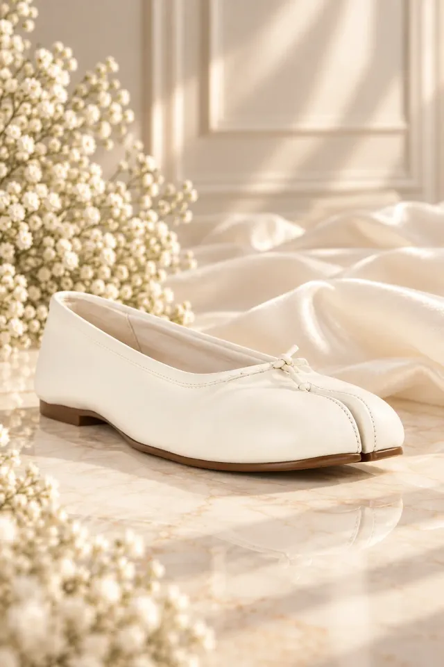 Panayotis Odette ballerina konfirmationssko ivory