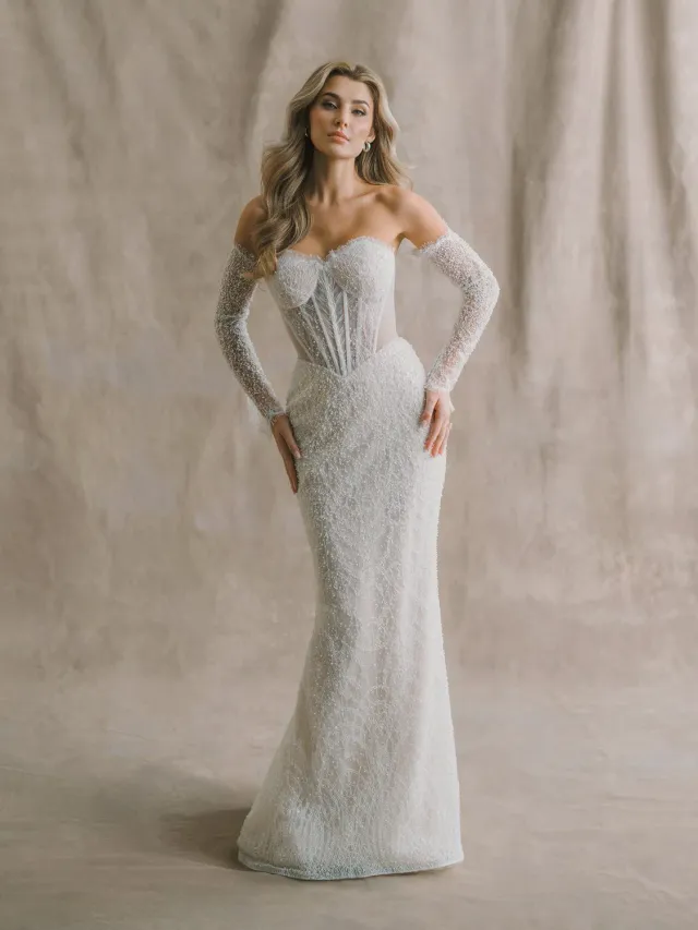 Abella E616 Arabella brudekjole nude/ivory sheath