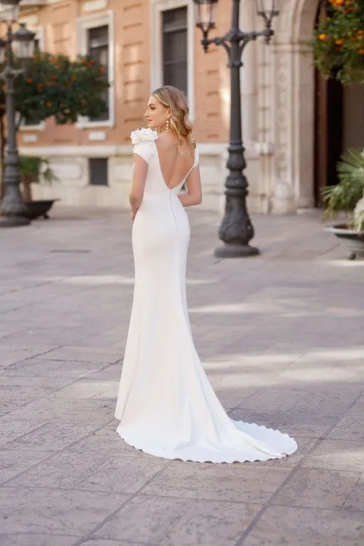 Princesa La Princessa Sirena brudekjole satin slæb