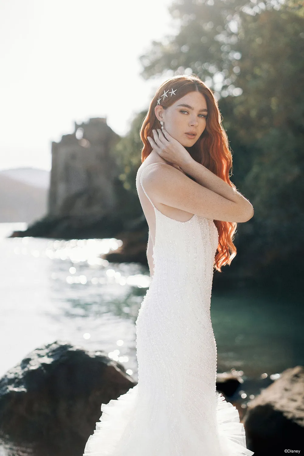 Allure Bridal DP450 Ariel brudekjole ivory med perler